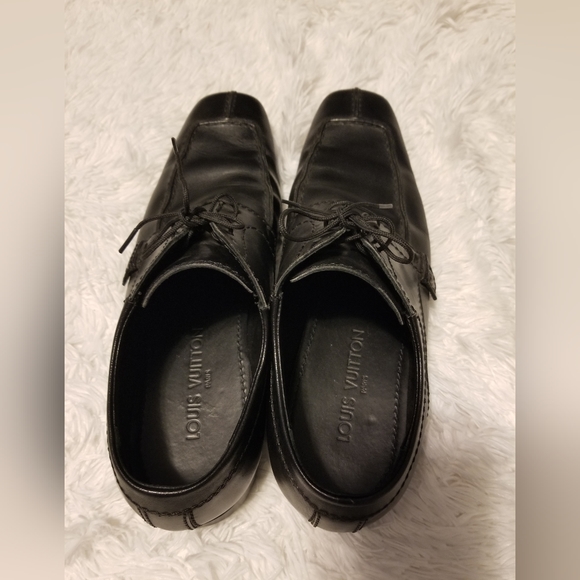 Louis Vuitton Dress Shoes Black Men's Size 8 - Picture 4 of 15